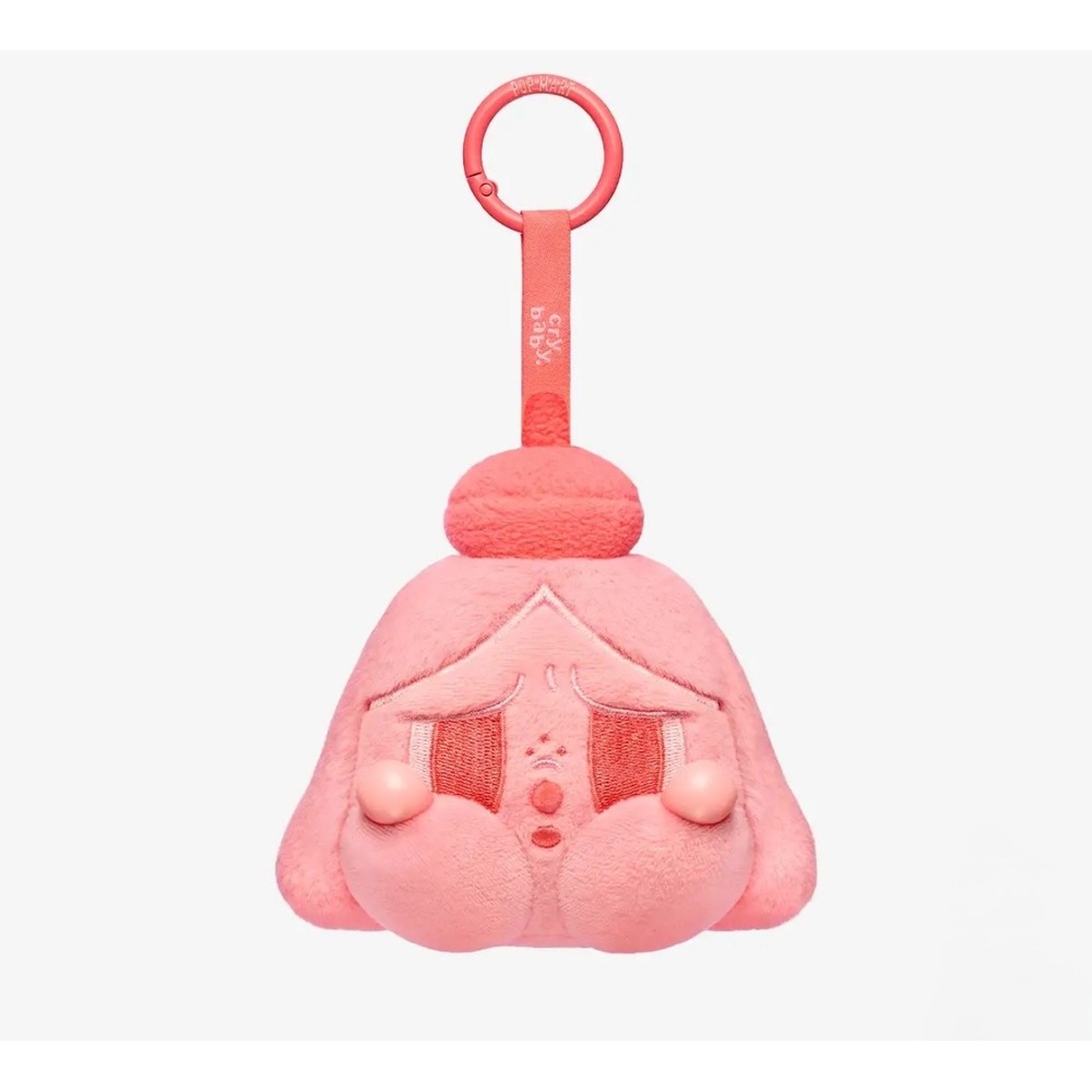 POP MART Crybaby Tears Launch Project Series Plush Keychain Pink